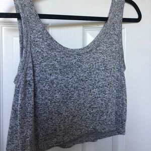 Gray Crop Top